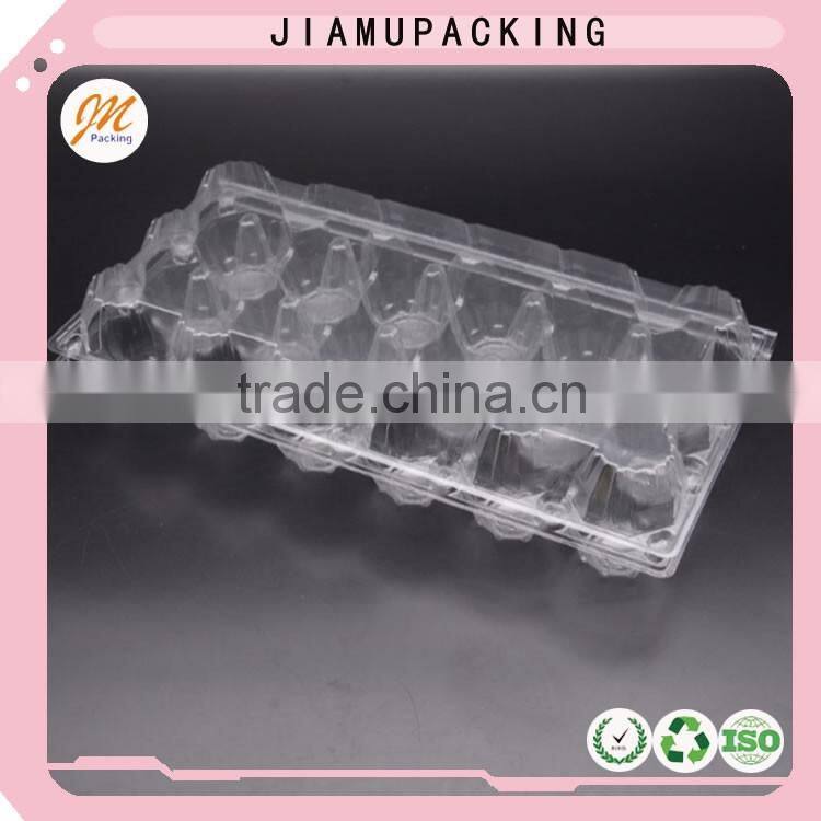 Wholesale 18 hole PET plastic transparent egg tray