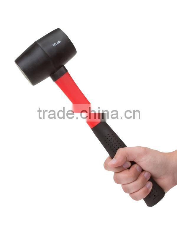 plastic mallet, rubber mallet hammer Fiberglass Handle Rubber Mallet, 16-Ounce