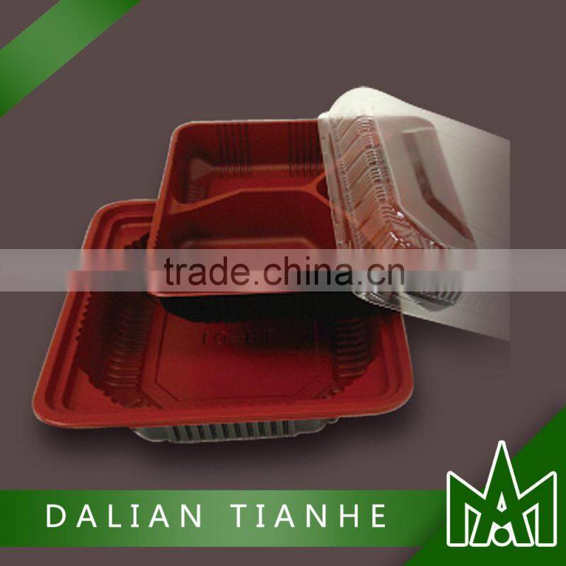 High quality disposable 3-compartment food container