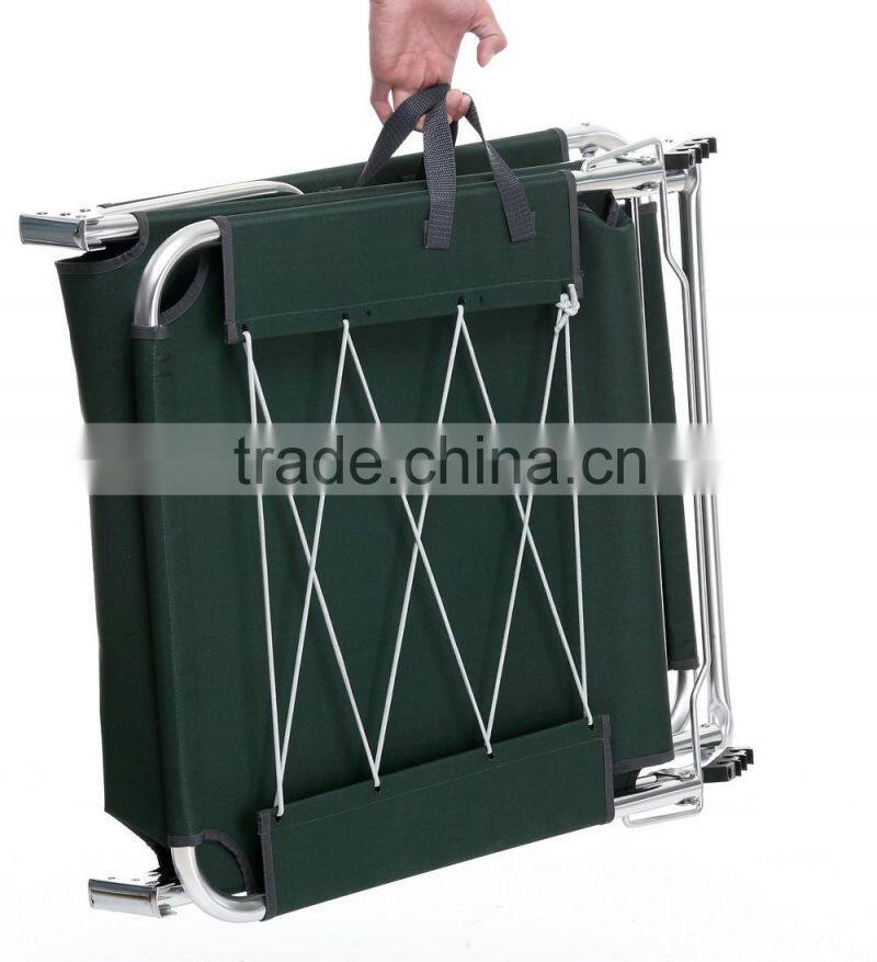 Beach sun lounger with 600D fabric and adjustable backrest