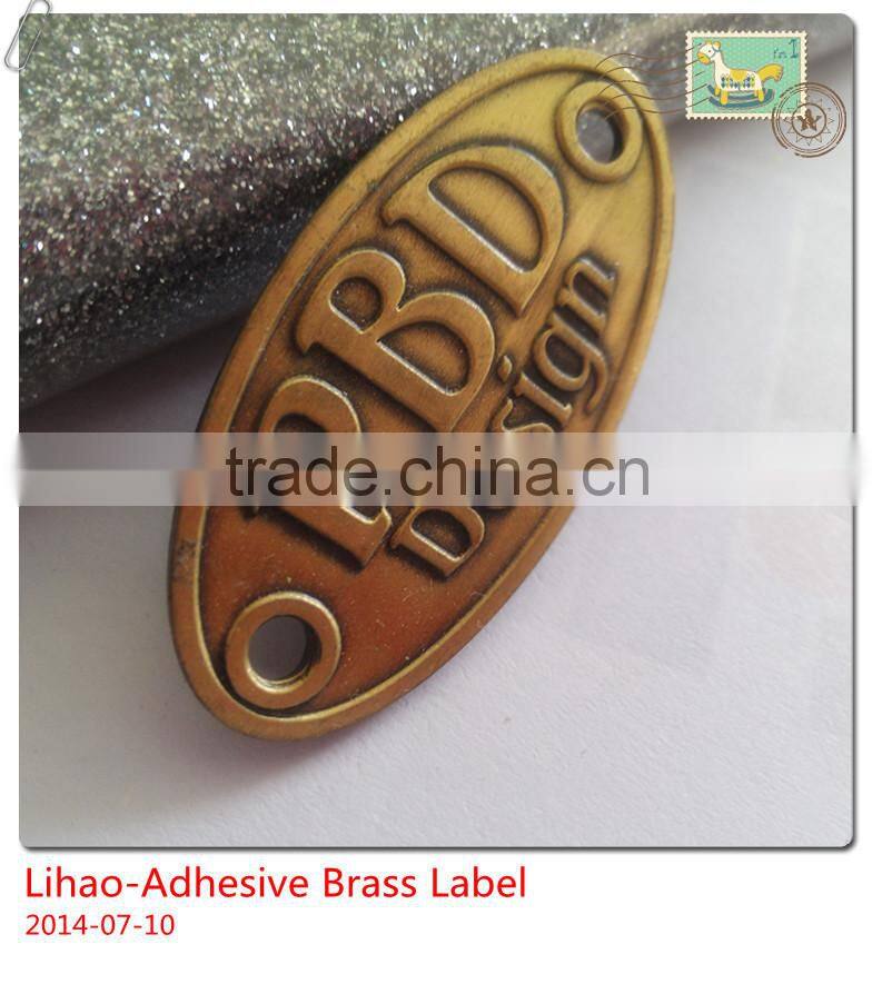 old brass label,antique brass logos, brass metal nameplate