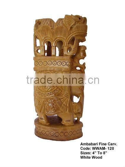 indian-wooden statue/antique carved wooden elephant/antique wooden statue