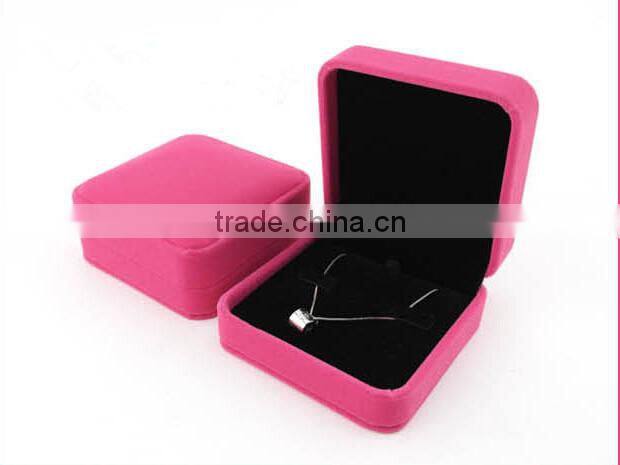 Hand made Europe High-grade plush wedding Jewelry Box Bracelet necklace Case