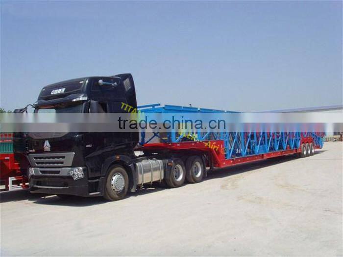 Heavy duty car hauling trailer for transporting small cars
