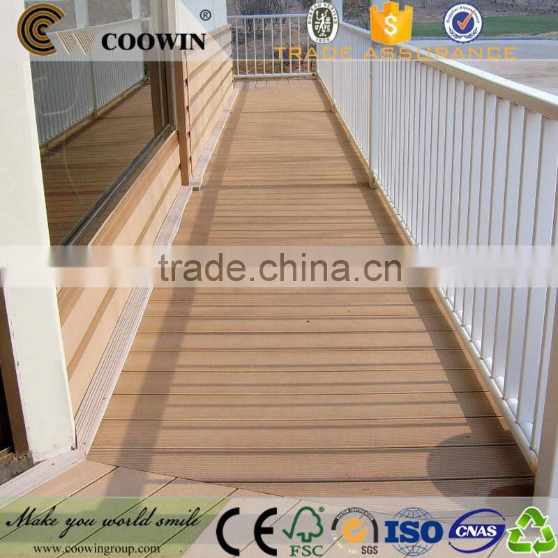 Barefoot wpc deck floor covering for outdoor