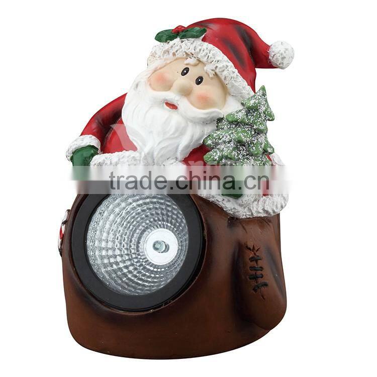 Led Santa Claus Solar Outdoor Garden resin Light and Lawn Light