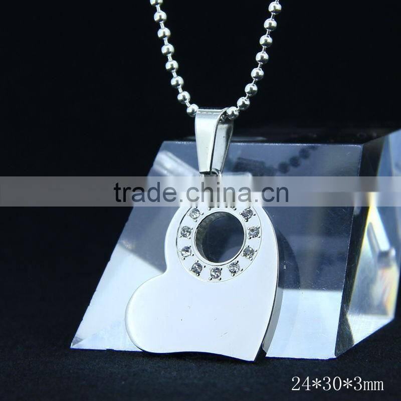 Alibaba China Supplier OEM Manufacture Custom Metal Heart Pendant