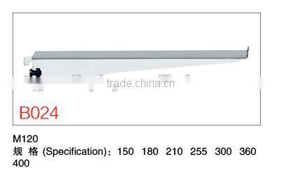 Chrome Slatwall hanging shelf brackets