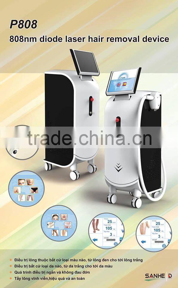 Big spot size !! 808nm diode laser permanent hair removal depilation laser