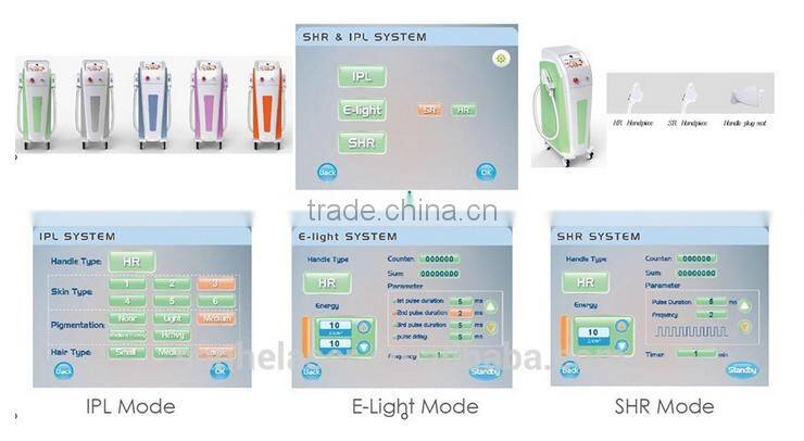 Newest Elight IPL SHR 2016 best colon hydrotherapy equipment beauty equipment with CE approved/ hair removal system