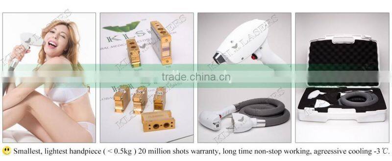 portable personal 300w 808nm diode lazer hair removal beauty machine with high power laser bars