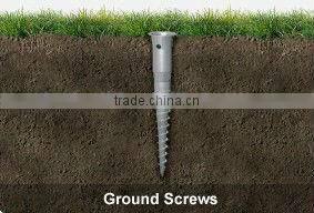 Hot Dipped Galvanized U Type Ground Screw Anchor Produced By Hetian Factory