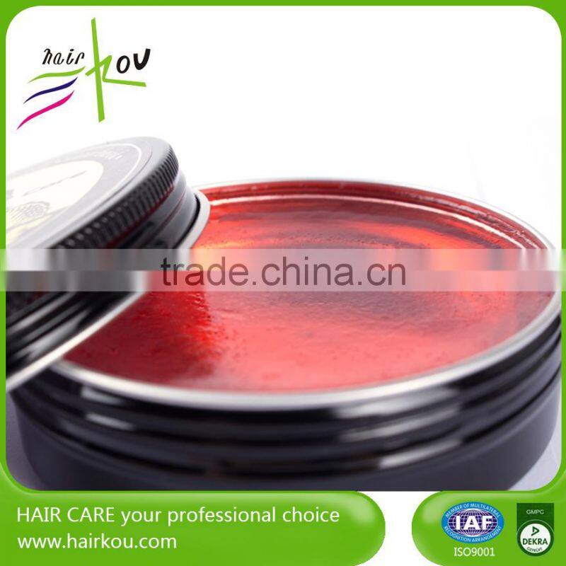 Private Label Hair Edge Control OEM Pomade Wax Water Based Plastic Jar