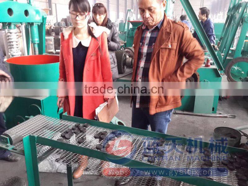 Long Burning Smokeless Natural Wood Hookah Charcoal Briquette Machine For Sale
