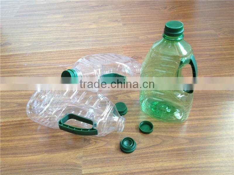 PET plastic Cooking Oil bottle for 1.8L green color