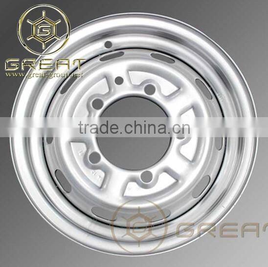 Steel wheel rim for car wheel rings