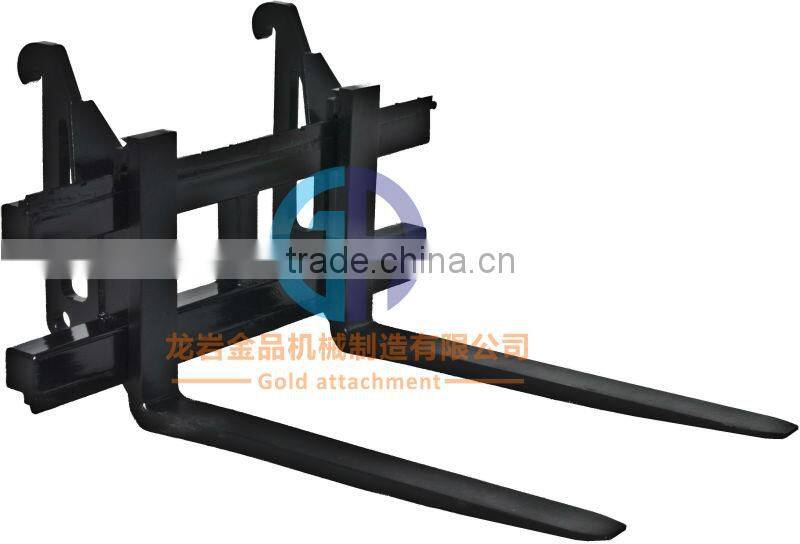 China supplier manufacturing skid steer loader attachments pallet fork frame