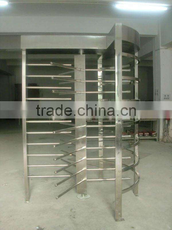 Hot selling Stainless steel single channel access control system full height turnstile