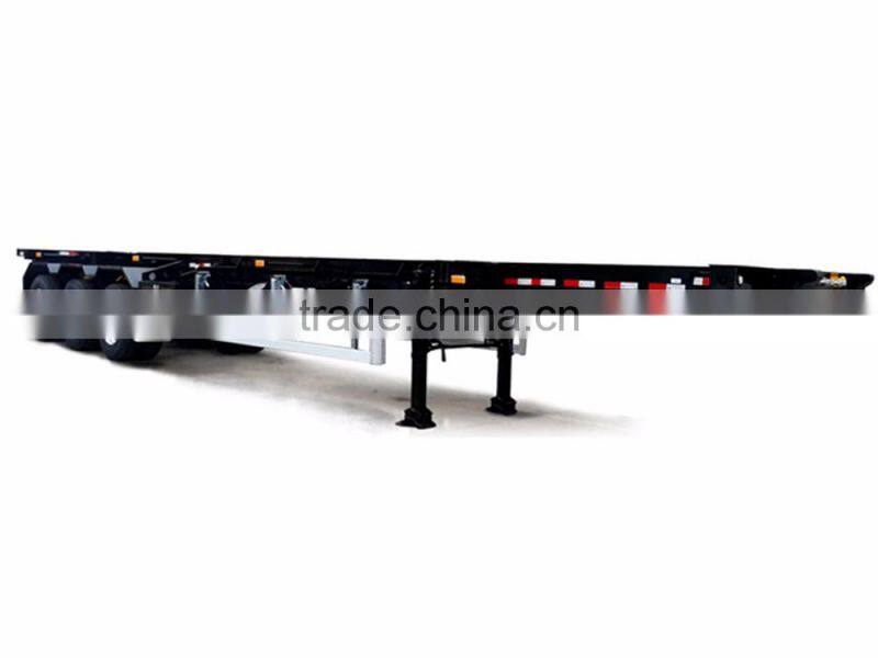 3 axles 40ft 20ft container skeleton semi trailer