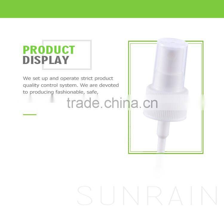 China wholesale screw fancy white cosmetic plastic fine mist spray pump 20 410