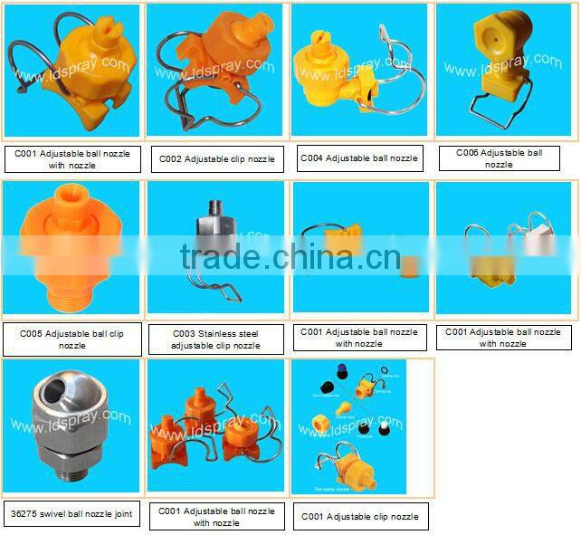 Adjustable clip nozzle 26988 with flat fan head