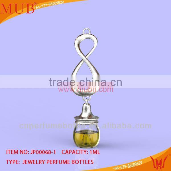 Glass Jewelry "8" Shape Necklace Glass Bottle