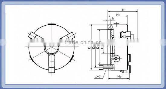 Three-jaw self-centring chucks