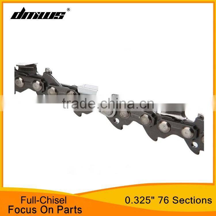 Garden Tools Chain Saw Spare Parts Chainsaw Full Chisel 0.325" Pitch 76 Sections Chain