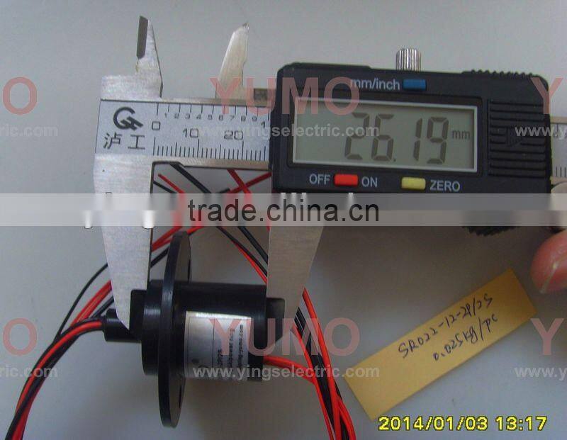 OD 22mm 4 circuits 2A and 6A electrical contacts with CE, certificated Capsule Slip Ring