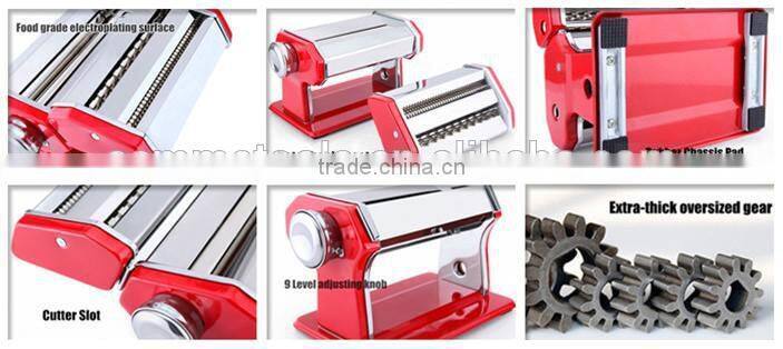 Italian Noodle Maker 150/180mm Detachable Stainless Steel Handle Pasta Machine