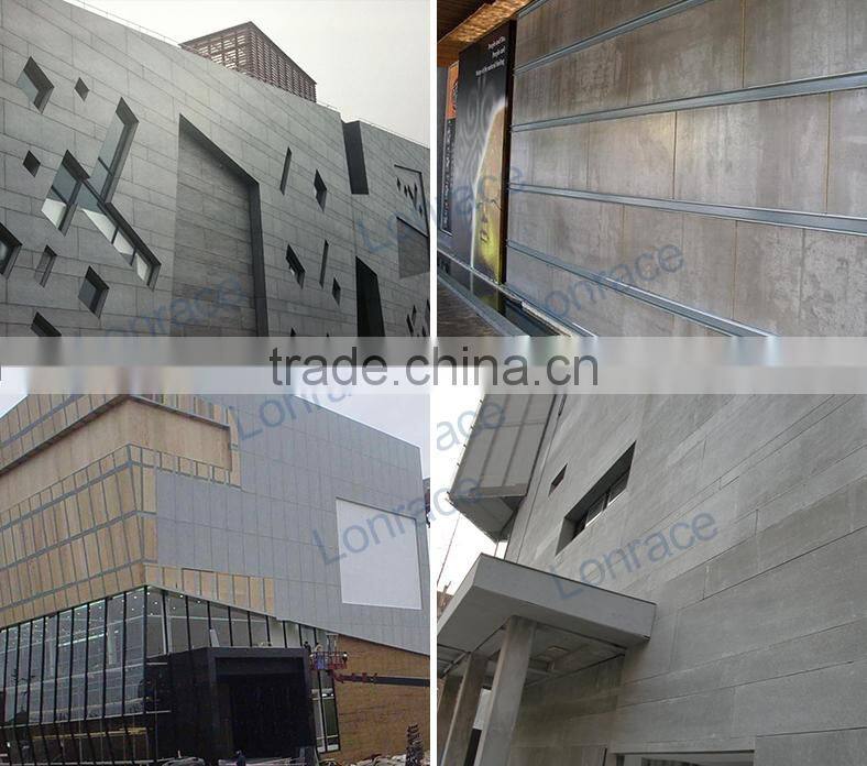 Black, Grey through-color exterior wall cladding fiber cement decorative wall board