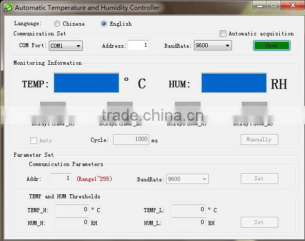 Top Selling Temperature Humidity Sensor, Accurate RS - 485 & Relay Output Temperature Humidity Controller