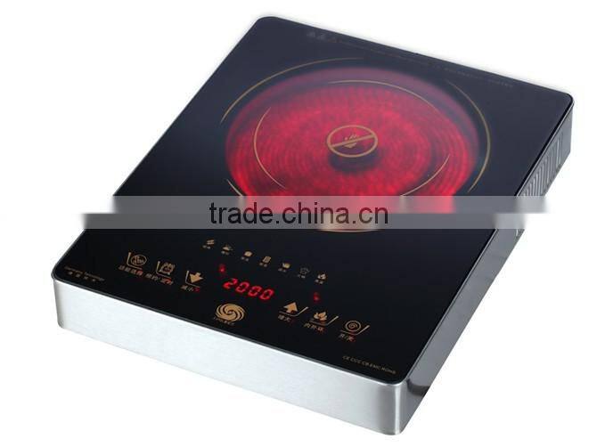 electric infrared cooker with knob control and metal body