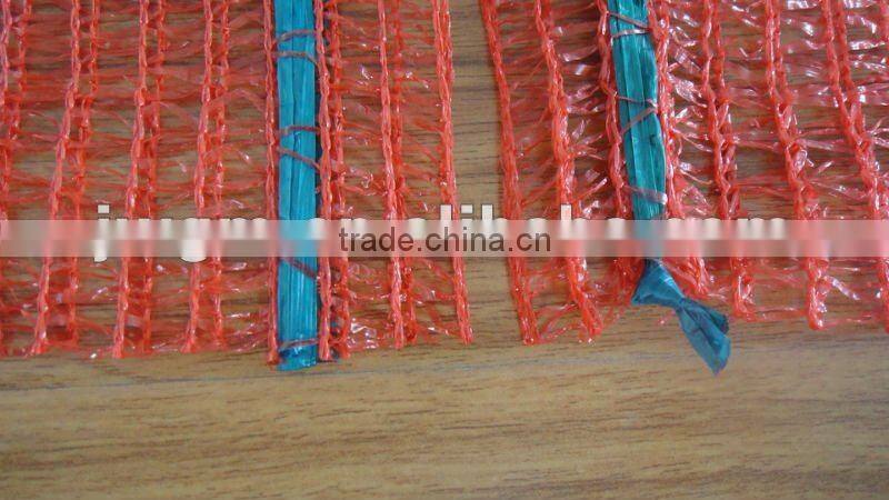 50x80cm red with green bottom - Raschel Mesh Bag