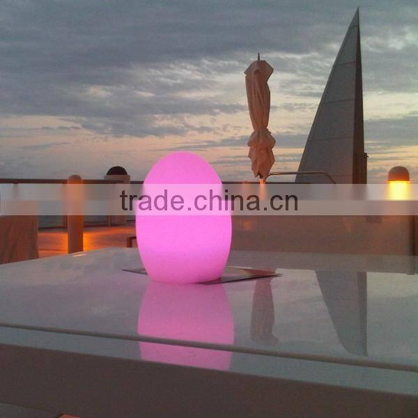 Egg shape rechargeable Battery LED Table Lamp
