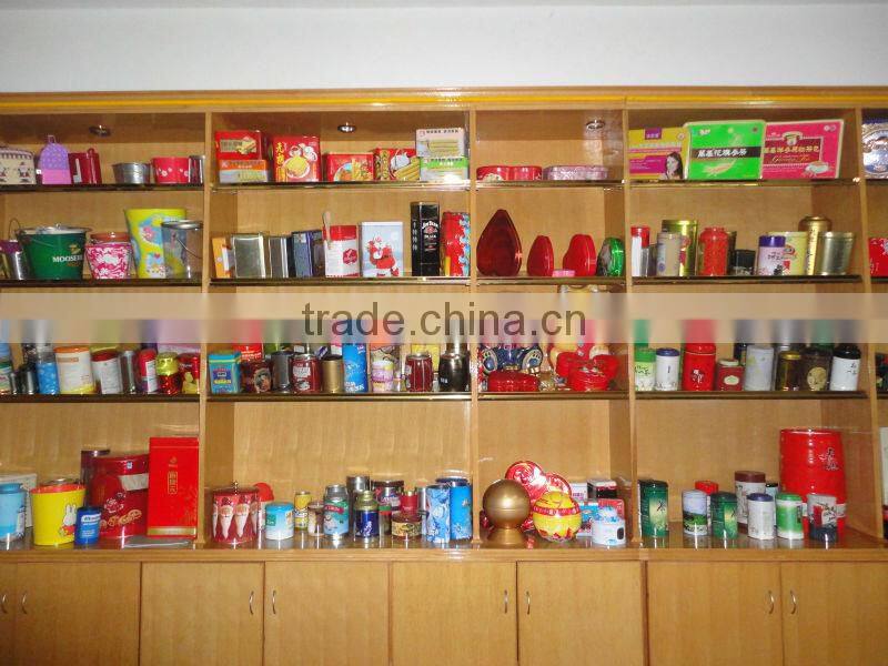 oval food gade packaging tin case