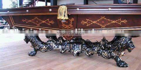 Classical Antique carving wooden pool table, snooker table,billiards,MOQ:1PCS(B68002)