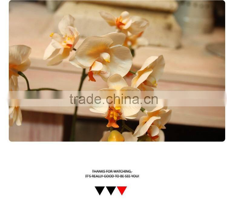 Home table wedding decor silk flowers artificial butterfly orchid bonsai