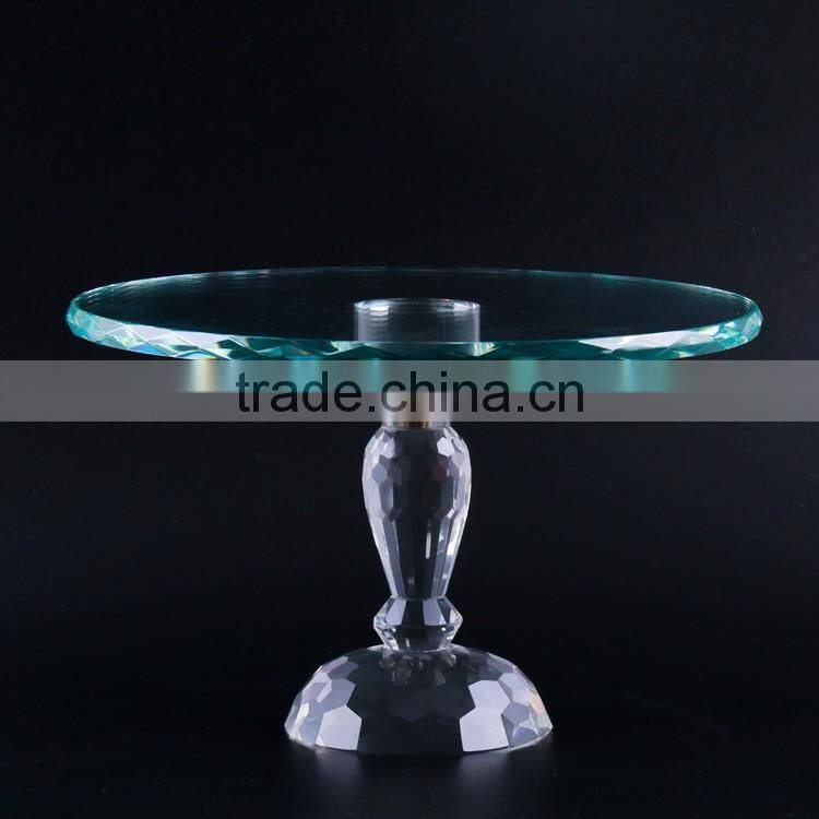 Hot Selling super quality stemmed crystal cake plate with good offer