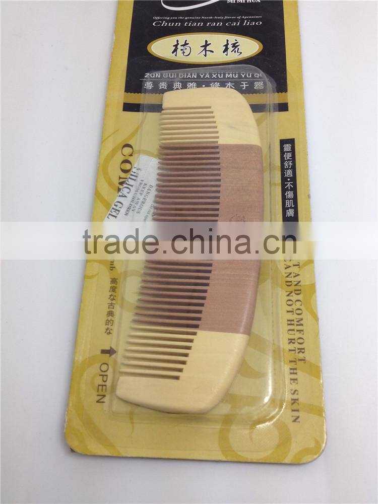 100% Nature Nanmu Wooden Combs 13.7*4.5