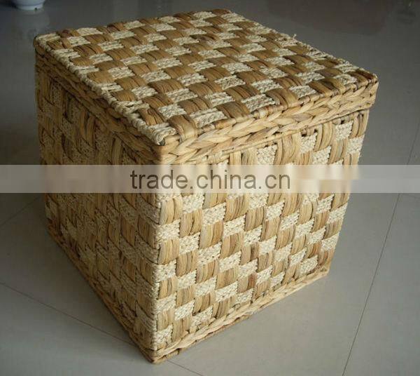 Natural Oval Water hyacinth pot storage baskets