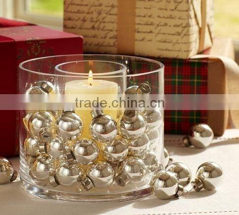 7cm Short Wedding Glass Tealight Holder