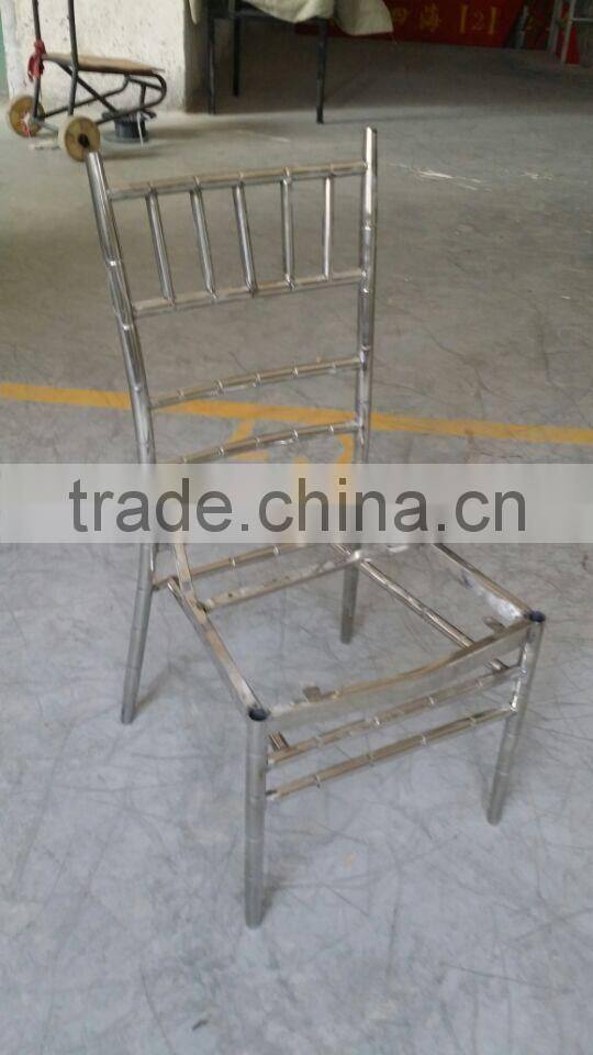 Modern stainless steel wedding throne chairs
