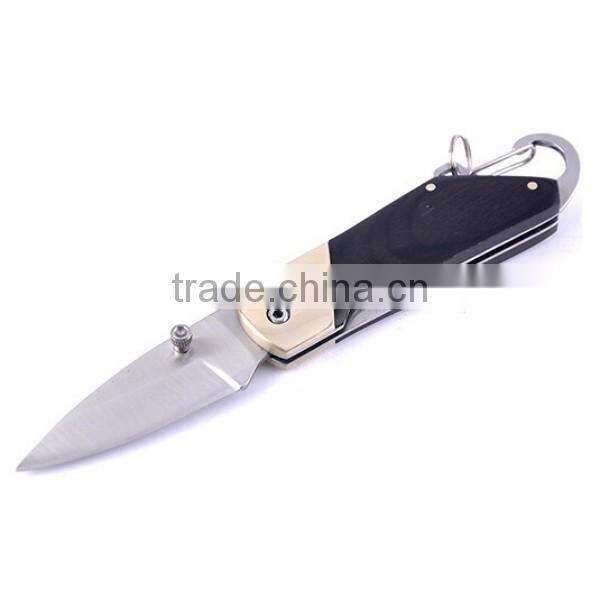 2017 outdoor multipurpose stainless steel knife,wood handle folding pocket knife