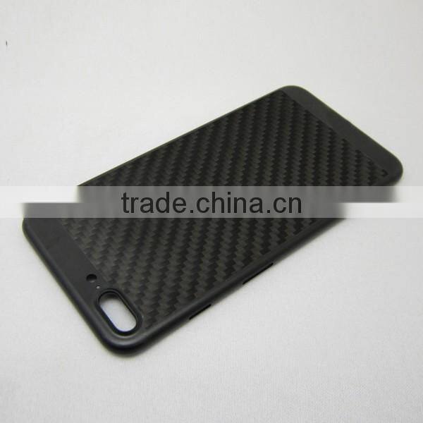 100% Real carbon fiber cover matte black back housing for iPhone 7 Plus