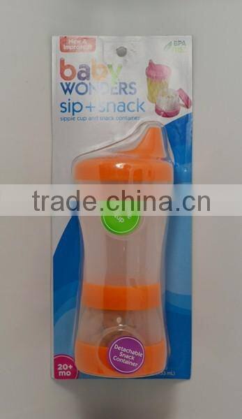 Baby Sip Snack Sippie Cup Detachable Food Snack Container Keeper BPA Free 9 Oz