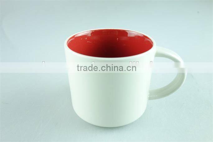 inside color glazed ceramic coffee mugs with cheap price in stock for wholesale