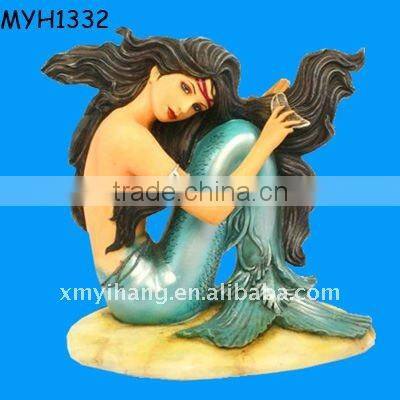 resin mermaid dolphin