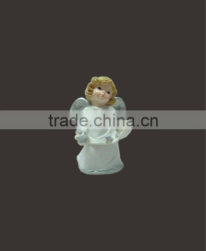 popular figurine decorative resin christmas angel