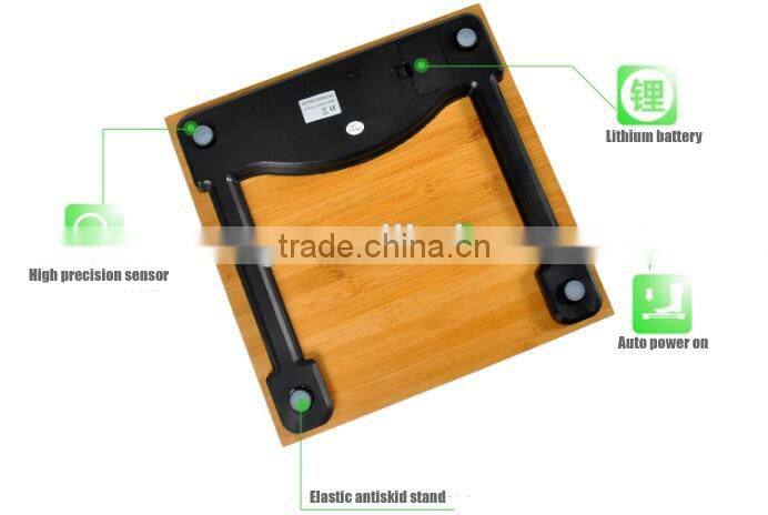 High Precision Bamboo Bathroom Body Scale